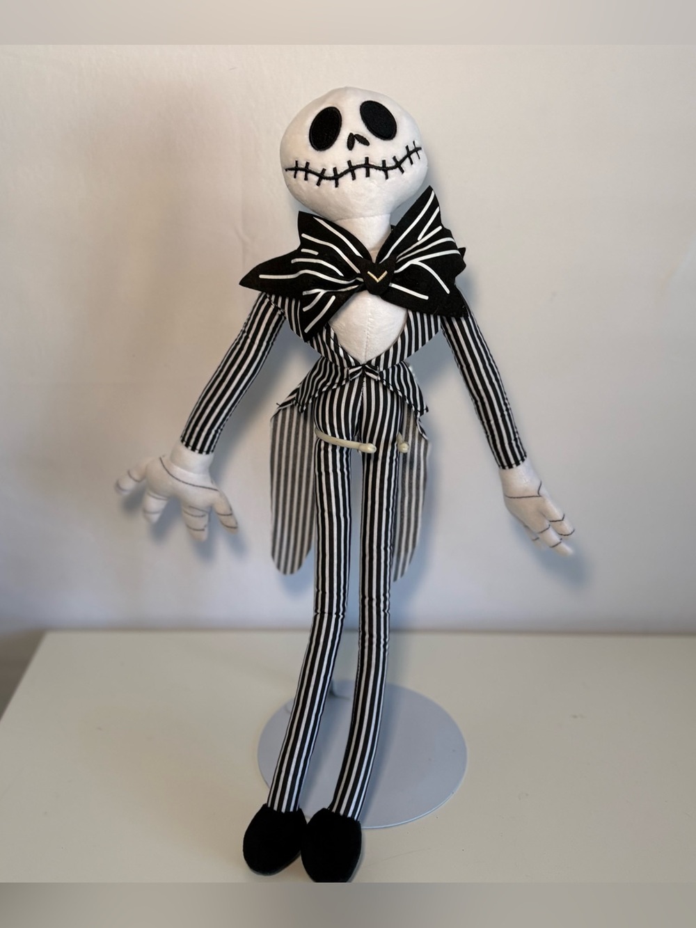 Black & White Striped Skeleton Kids Costume